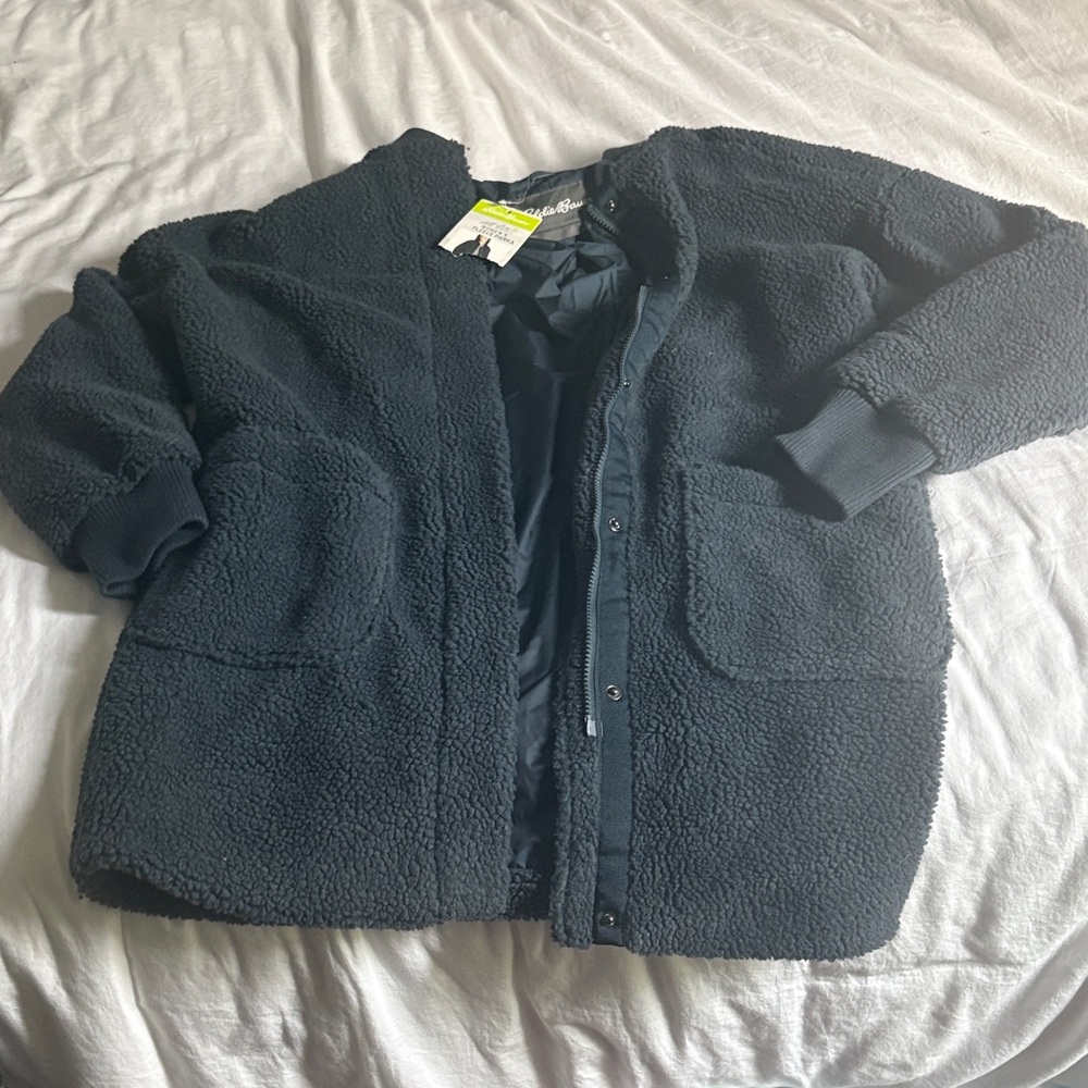 Eddie Bauer navy blue fleece Jacket